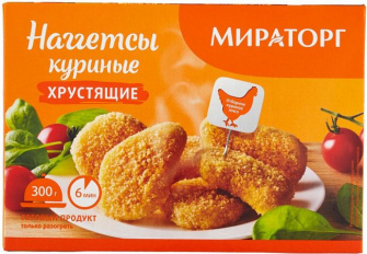 Наггетсы Мираторг куриные хрустящие